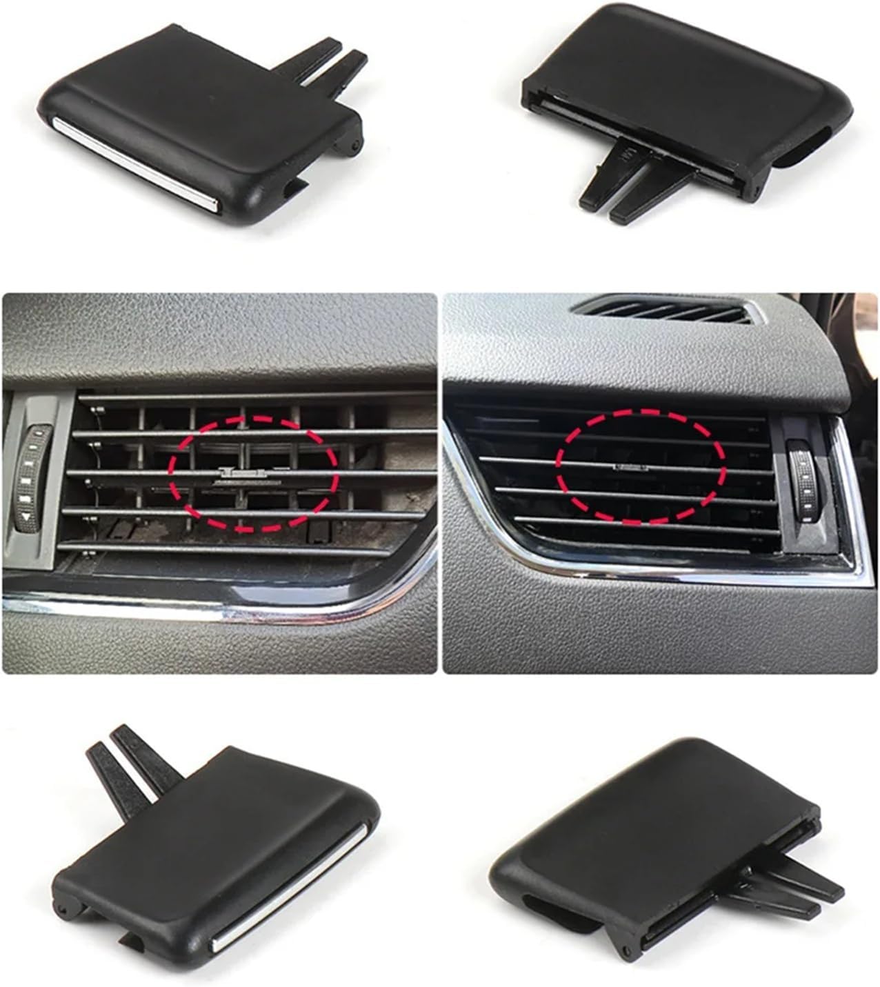 Front A/C Air Conditioning Vent Outlet Tab Clip 5ED819701 Car Front Vent Grille Tab Clip(Left)