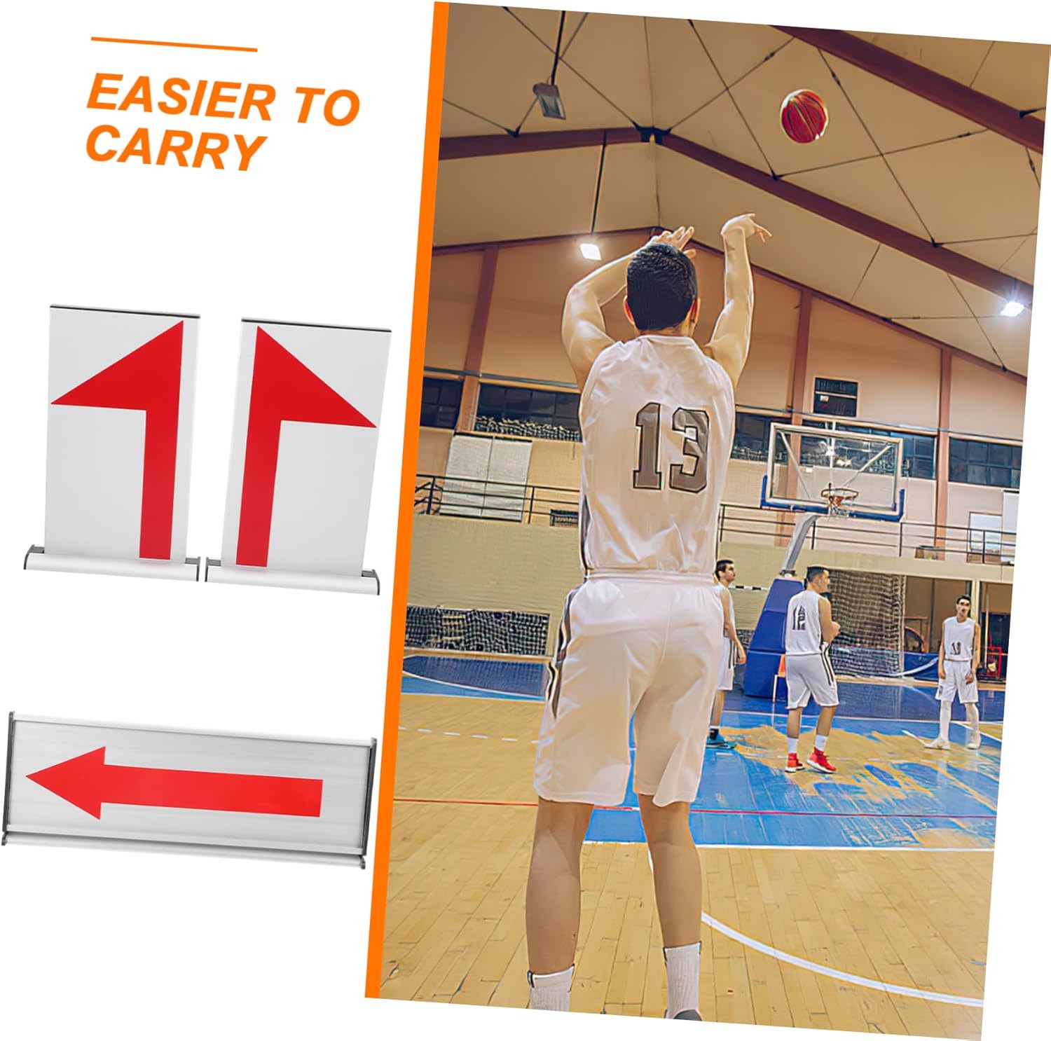 POPETPOP Basketball Serve Converter Board Directional Arrows Aluminum Alloy Referee Rotation Reminder 3-Piece Basketball Competition Equipment for Game Management