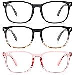 Gaoye Stylish Blue Light Glasses for Woman - Computer Glasses for Blue Light Blocking - Lightweight Frames - 3 pack