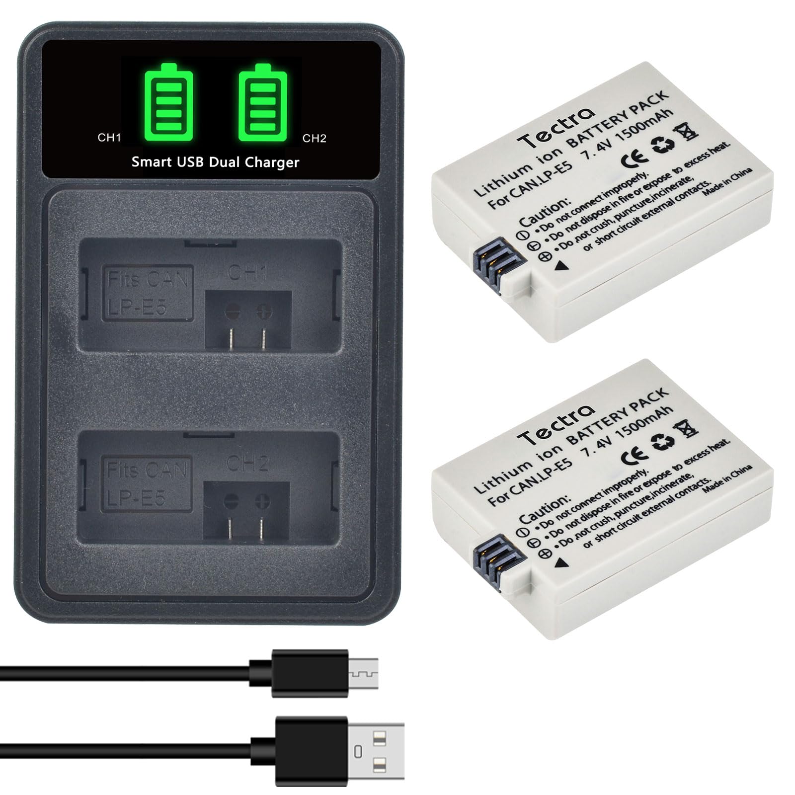 Cannon Eos Rebel Xsi Battery Camera Battery Charger For Canon LP - Main Image