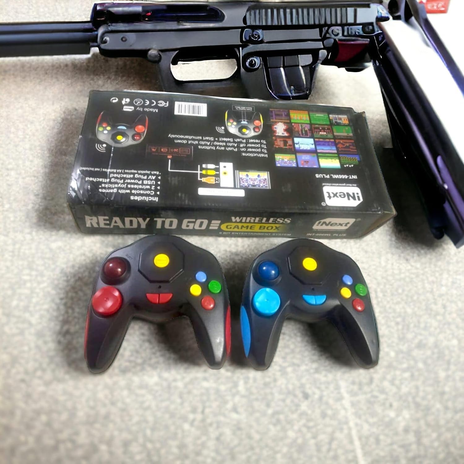 Wireless 2 Remote Ultimate Retro Gaming Video Game 3000 Classic Games for Kids with Wireless Remotes Video Game for tv- Contra, Mario, Tetris, and More (2 Consoles)-image-42