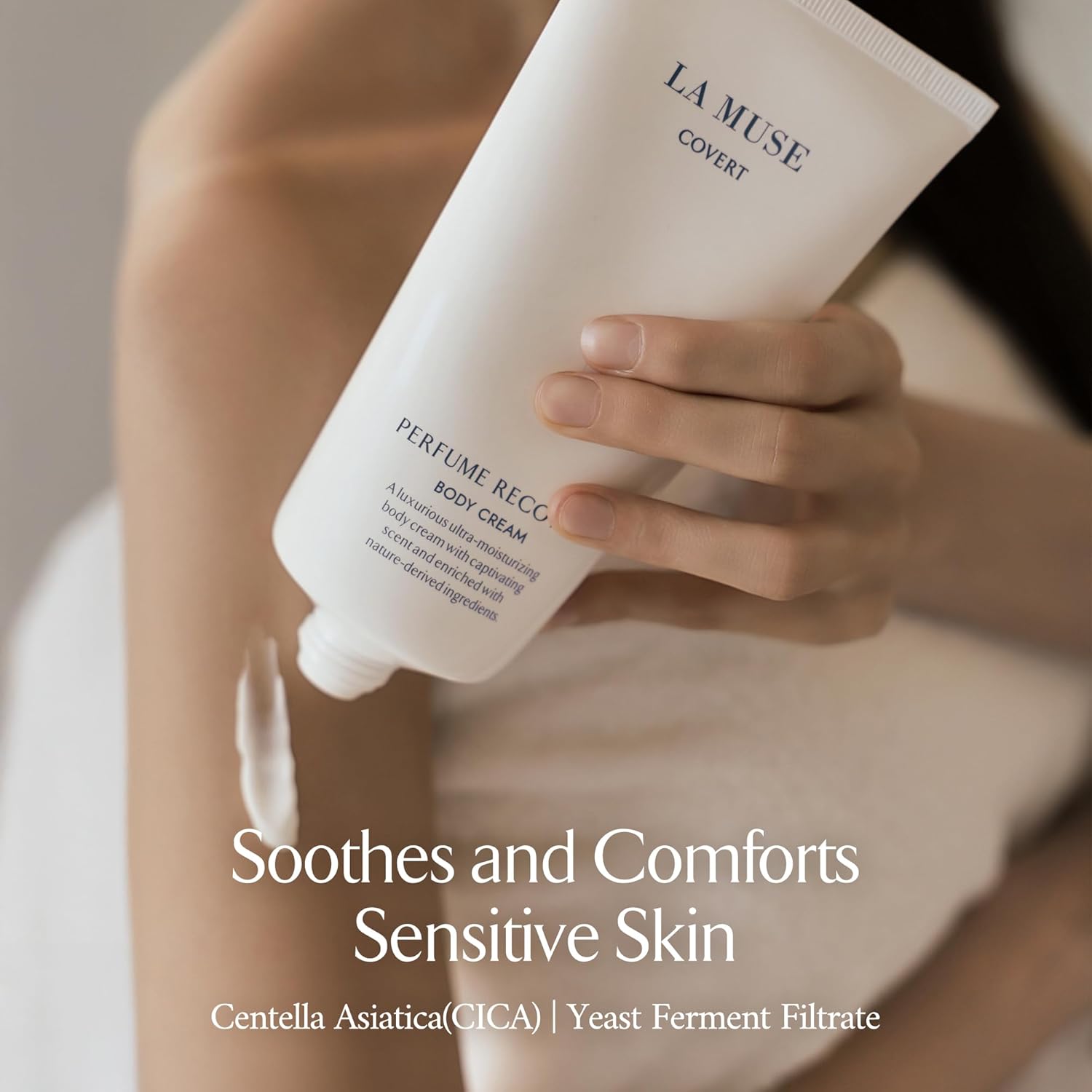 LA MUSE Perfume Body Lotion for Men(Deep Woody Amber) | Moisture Amber Body Lotion with Shea Butter | Peptide Body Cream | Non-Sticky & Non-Greasy, Fast Absorbing | Korean Skin Care