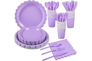 Lavender Purple Plates and Napkins for Party