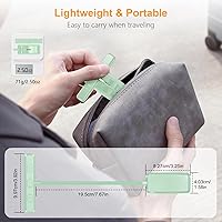 Vista 8 de Gritin Luz de libro recargable de 19 LED para leer en la cama con función de memoria, cuidado de los ojos, 3 temperaturas de color, brillo