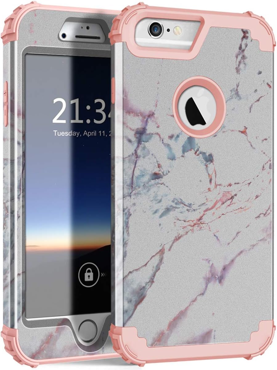 iPhone 6s Plus Case, iPhone 6 Plus Case for Girls Women ZHK Heavy Duty Shockproof Protection Hard PC+Silicone Rubber Protective Case for iPhone 6 Plus 6s Plus