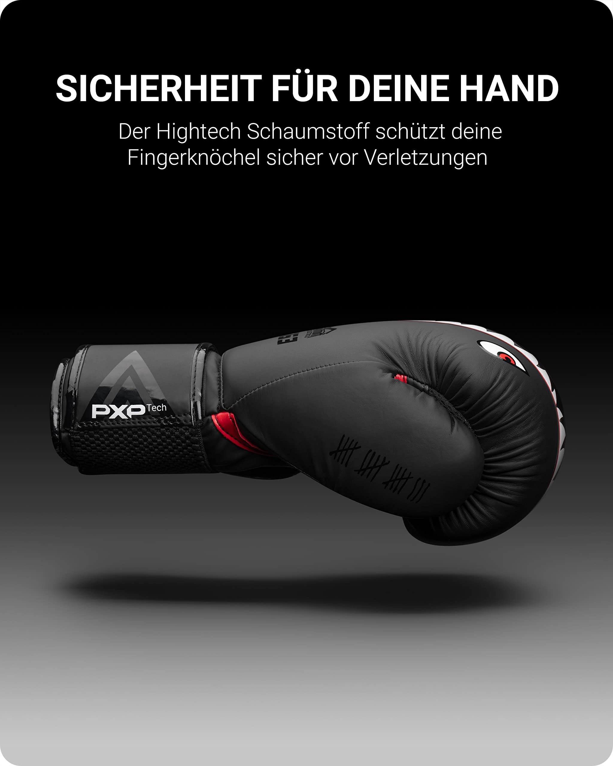 Phantom Boxhandschuhe Fight Squad | MMA Thai Boxing Gloves | Männer (Fight Squad - Schwarz, 12 Oz)