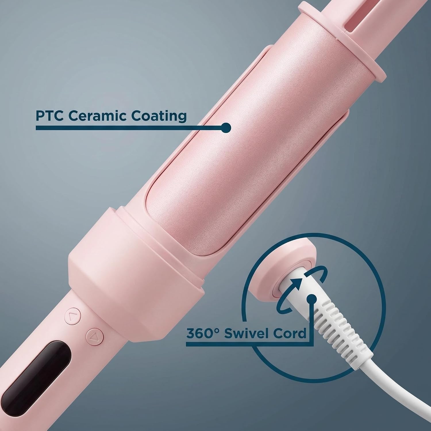 Curling Iron Heat Hair Curler Wand Automatic Curling Iron-Fast Heating for Hair Styling Gifts for Women for Home&Trave Pink (Pink Curler)
