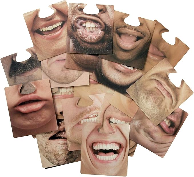 Paladone 3D Motion Gesichter Bierdeckel Untersetzter – Face Mats Coasters, 10-teilig