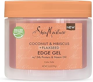 Sponsored Ad - SheaMoisture Flaxseed Edge Control Gel Hair Products for Curly Hair Coconut and Hibiscus Paraben-Free Hair ...