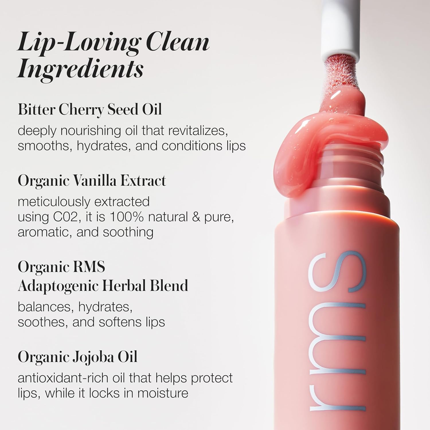 RMS Beauty Legendary Lip Oil – Hydrating Lip Gloss with Buildable Color, High Shine, Non-Sticky Finish, and Clean Ingredients – 8-Hour Moisture, Organic Jojoba & Bitter Cherry Seed Oil - Image 4