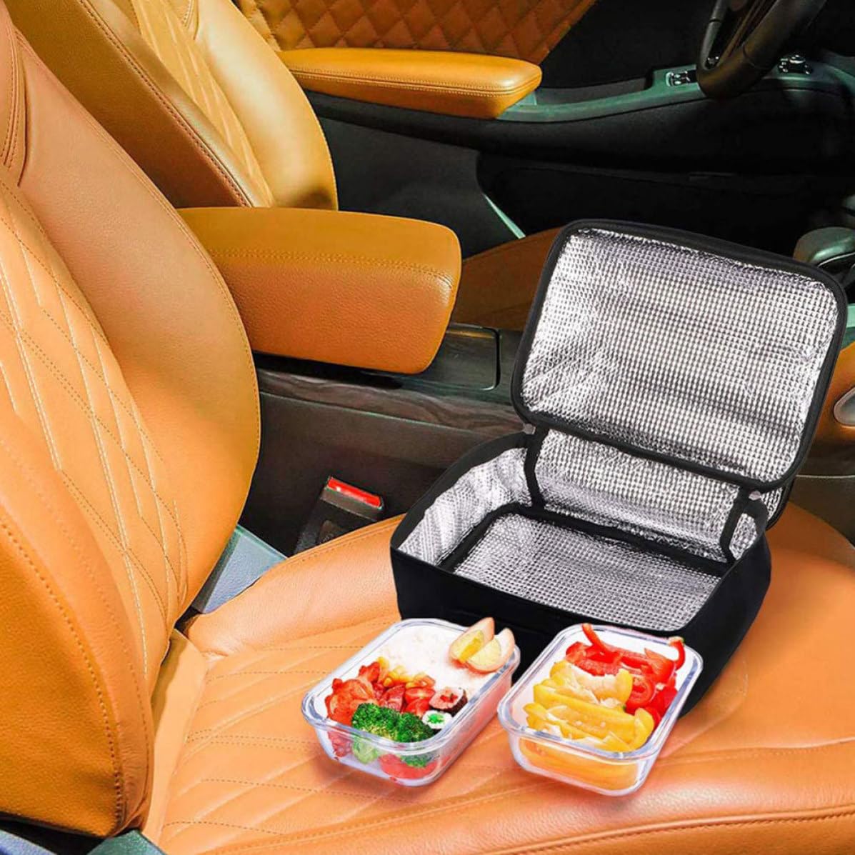 Gadpiparty Bolsa Bento Compacta Portátil Tela Oxford Resistente y Fácil de Limpiar de 20l Aislamiento Térmico para Coche Adecuado para Camping y Oficina