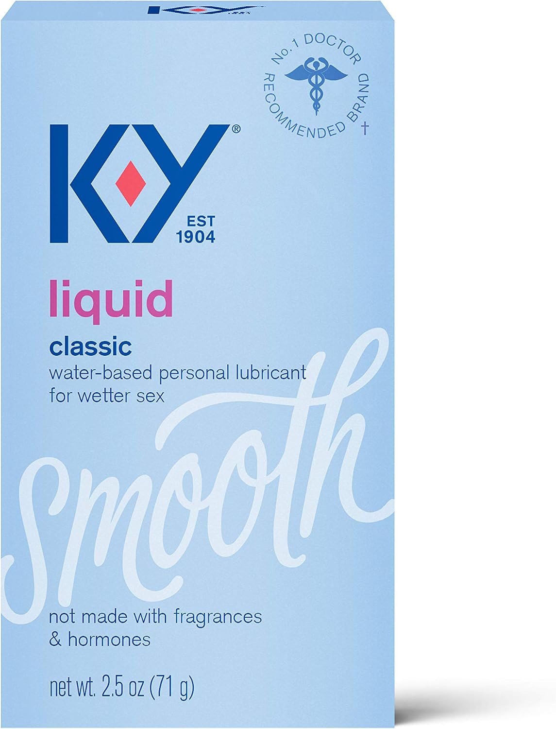 K-Y Liquid Water Based Personal Lubricant, 2.5 oz (Pack of 2)