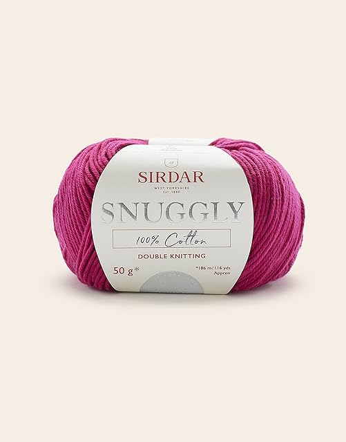 Sirdar Snuggly 100% Cotton, Raspberry (755), 50g