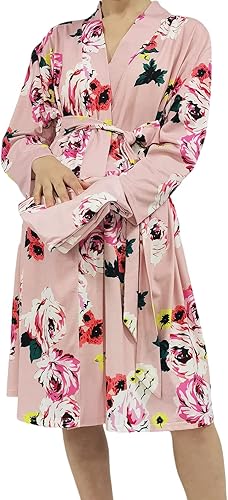 Miniatura 6 de SUFEINI Conjunto de bata de maternidad y manta de bebé a juego, bata de mamá con manta de recepción para niñas y niños