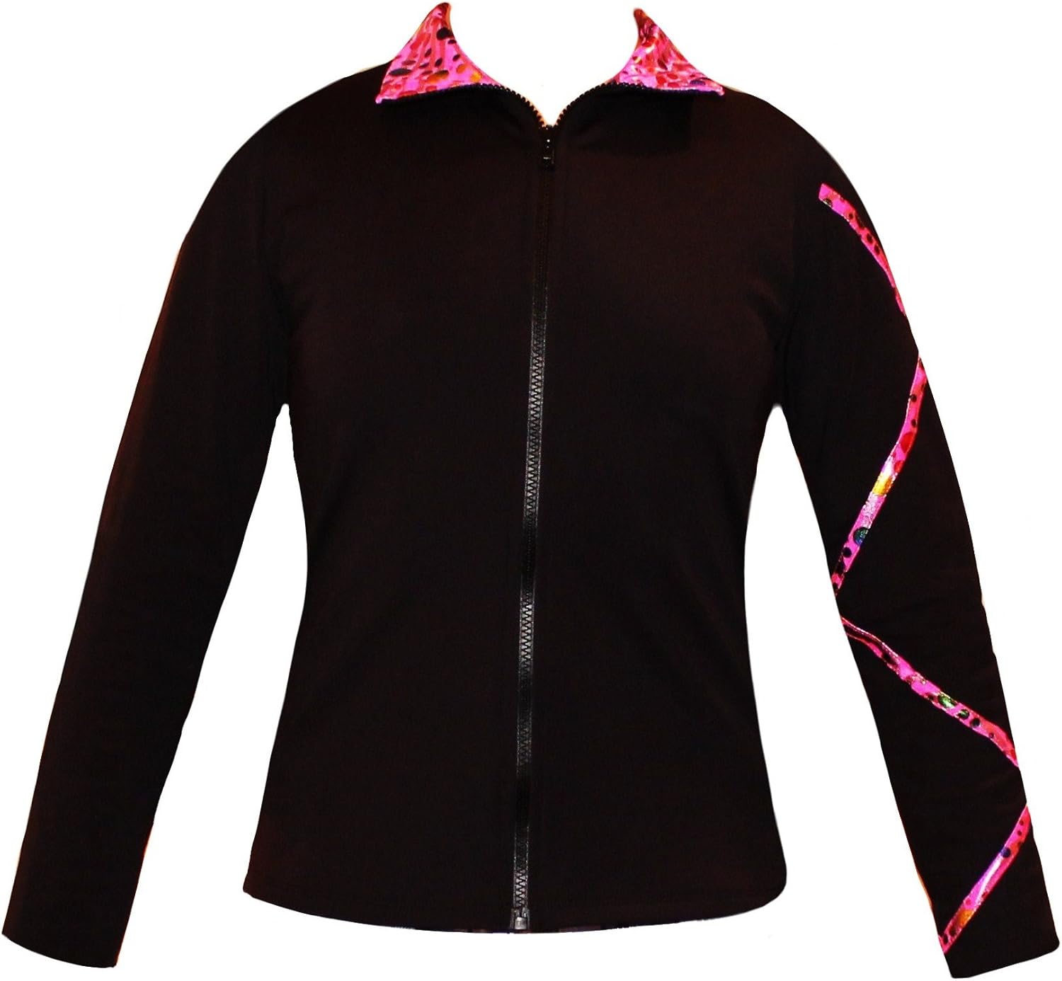 Ice Fire Figure Skating Criss Cross Jacket - Party Pink