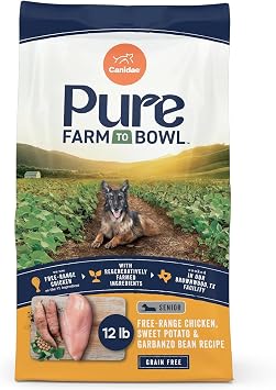 CANIDAE Pure Farm to Bowl, Chicken, Sweet Potato & Garbanzo Bean, 12 lb