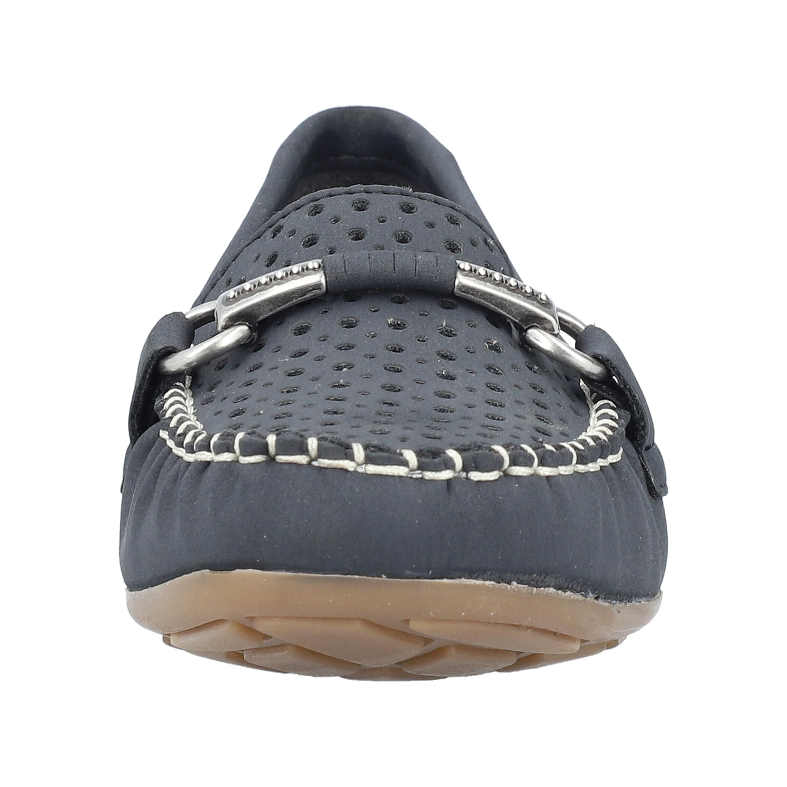Rieker 40065-14 Damen Slipper Synthetik blau/rot/weiß blau/rot/weiß