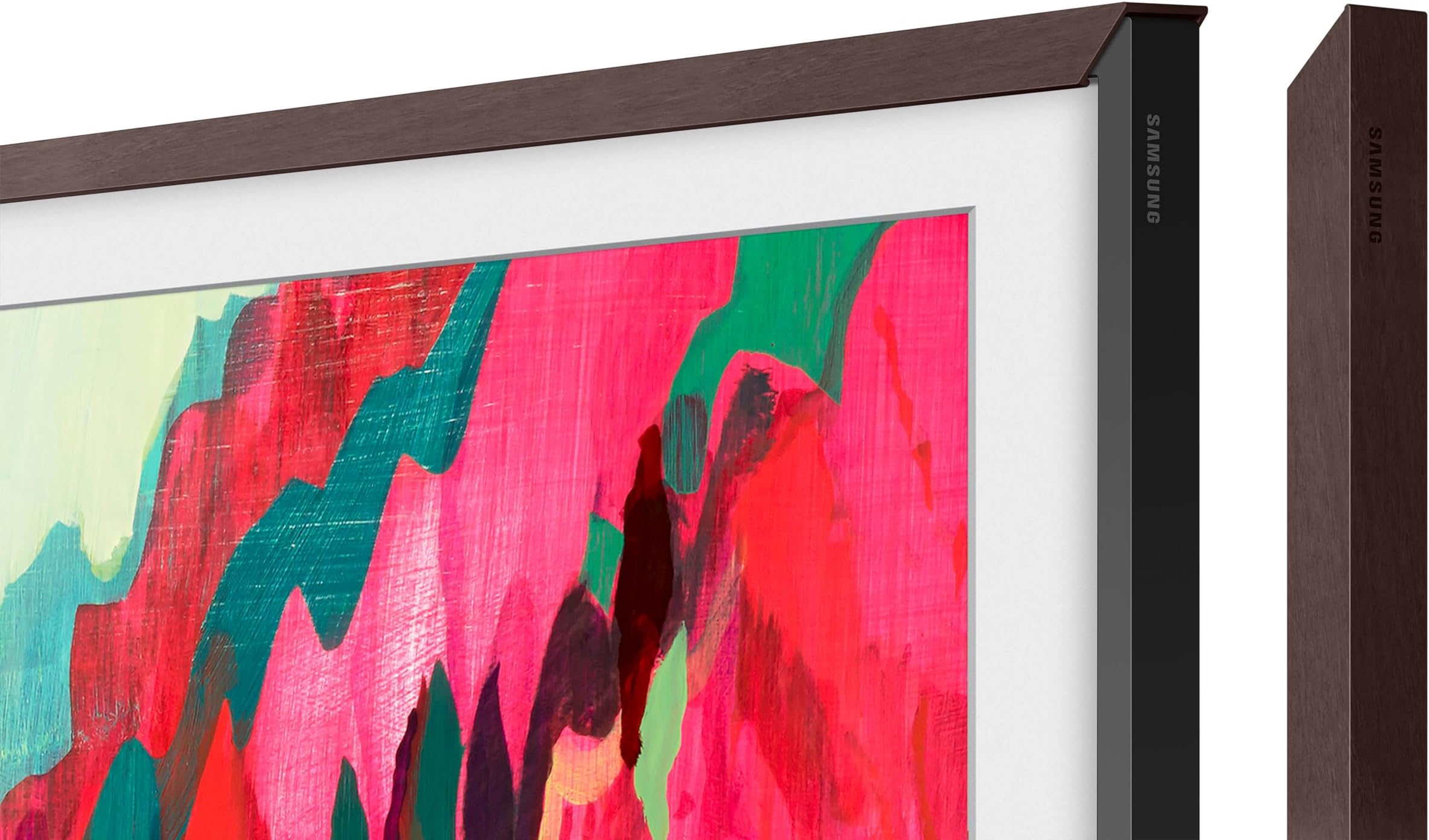 75” The Frame Customizable Bezel (2025 Model), Magnetic, Quick and Easy Installation, VG-SCFF75BWBZA, Modern Brown
