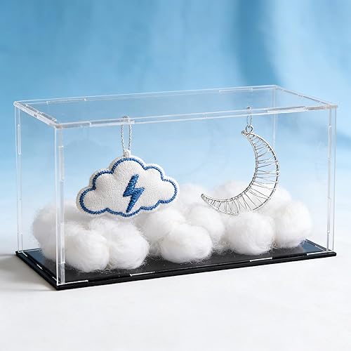 Miniatura 6 de Caja de exhibición de acrílico transparente de uxcell, a prueba de polvo, para coleccionables, cubo, vitrina de 9.8x3.9x3.9 pulgadas