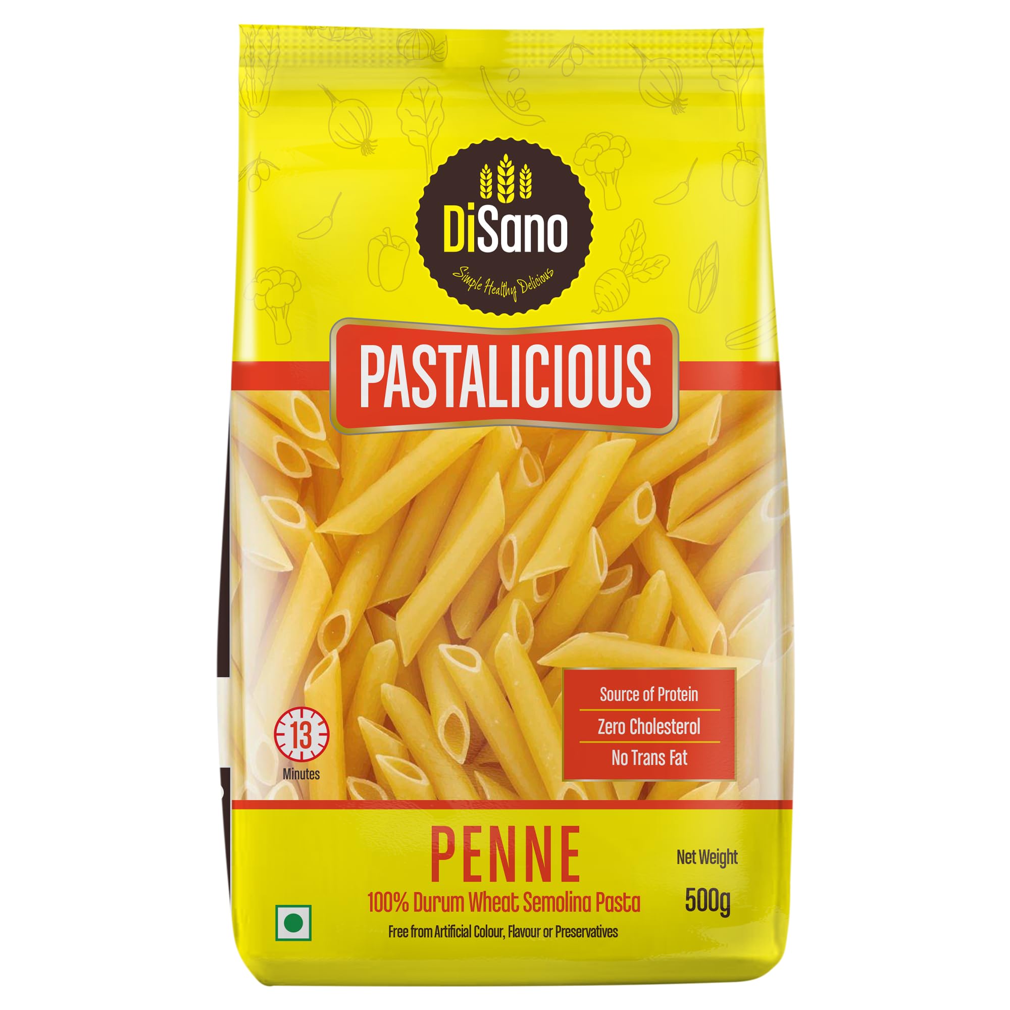 DiSano Pastalicious 100% Durum Wheat Penne Pasta, 500gm (B08HSTVYZK) Amazon Price History, Amazon Price Tracker