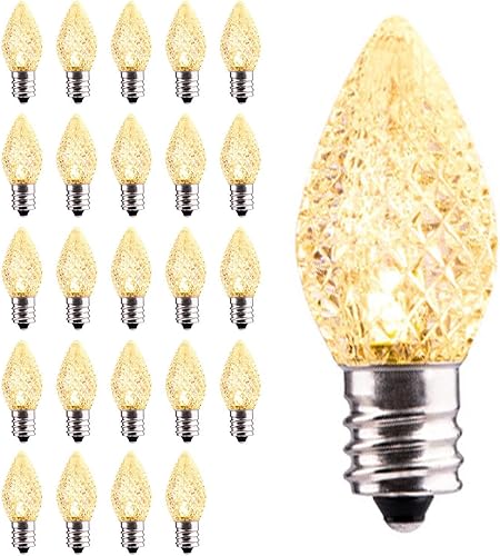 Vista 36 de Brightown - Bombilla LED C7 de repuesto para tira de luces de Navidad Azul