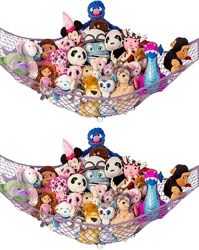 Miniatura 25 de Almacenamiento para animales de peluche "Stuffie Party Hammock" Blanco,Negro,Gris,Verde,Azul claro,Morado