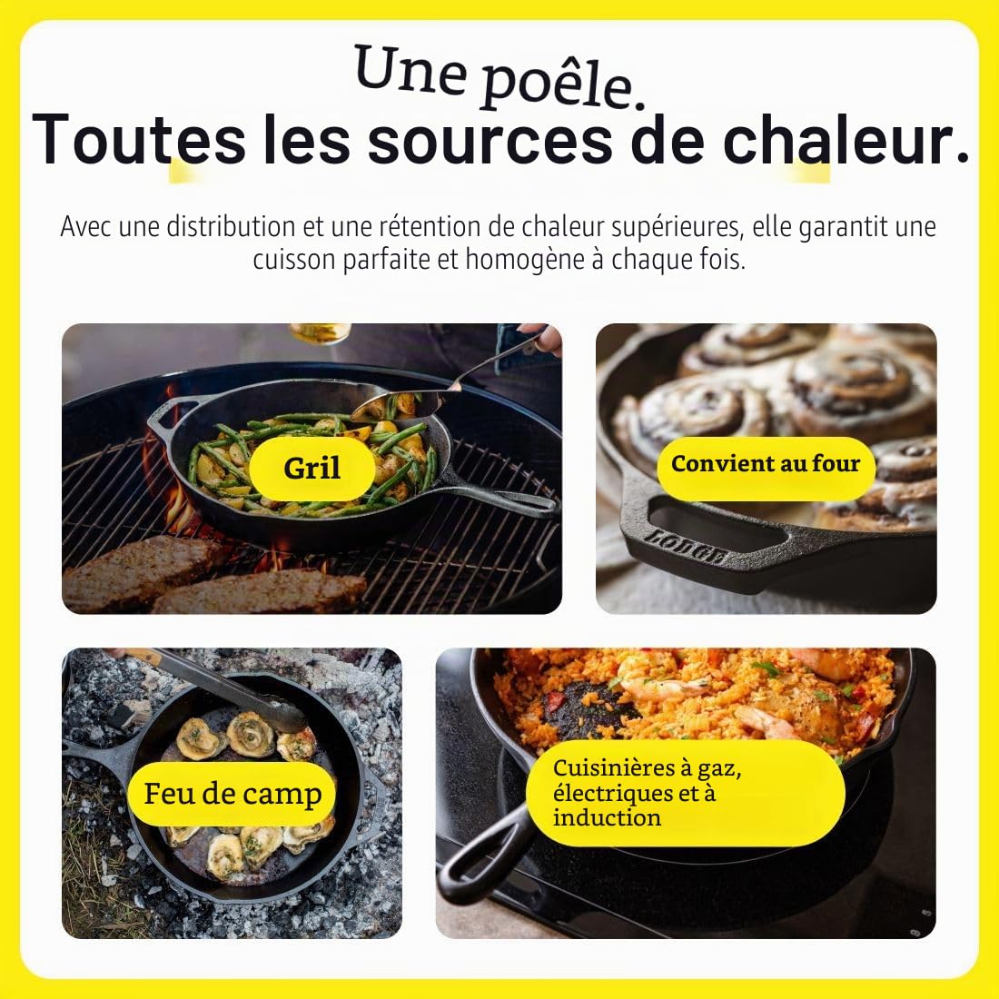Lot de 3 poêles à frire (5SK, 8SK, 10SK)