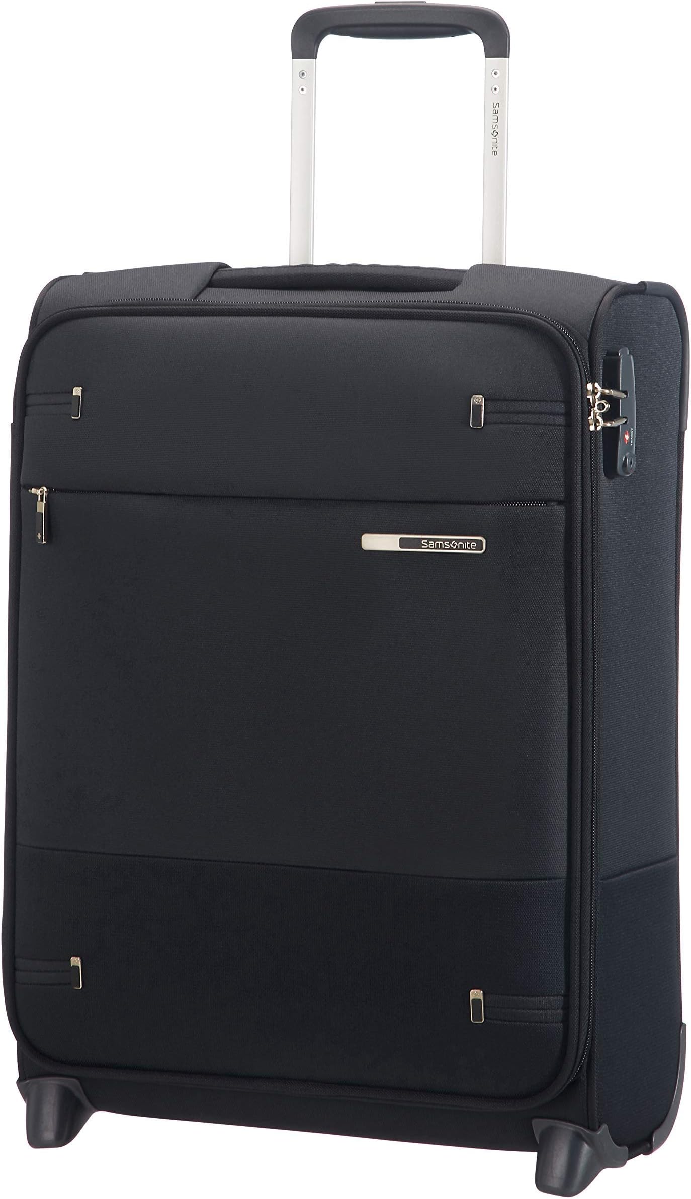 Base Boost – Soft-Sided Suitcase, 78 cm (Large), Trolley Suitcase with 4 Wheels, TSA Lock, Lightweight & Expandable, 105 L, Black