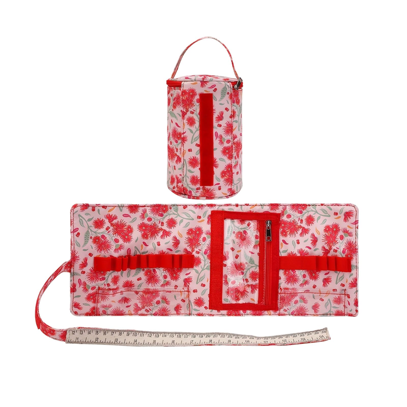 Kalttoy Sewing Accessories Storage Bag Travel Friendly Crochet Tool Organiser with Multiple Compartments Organiser