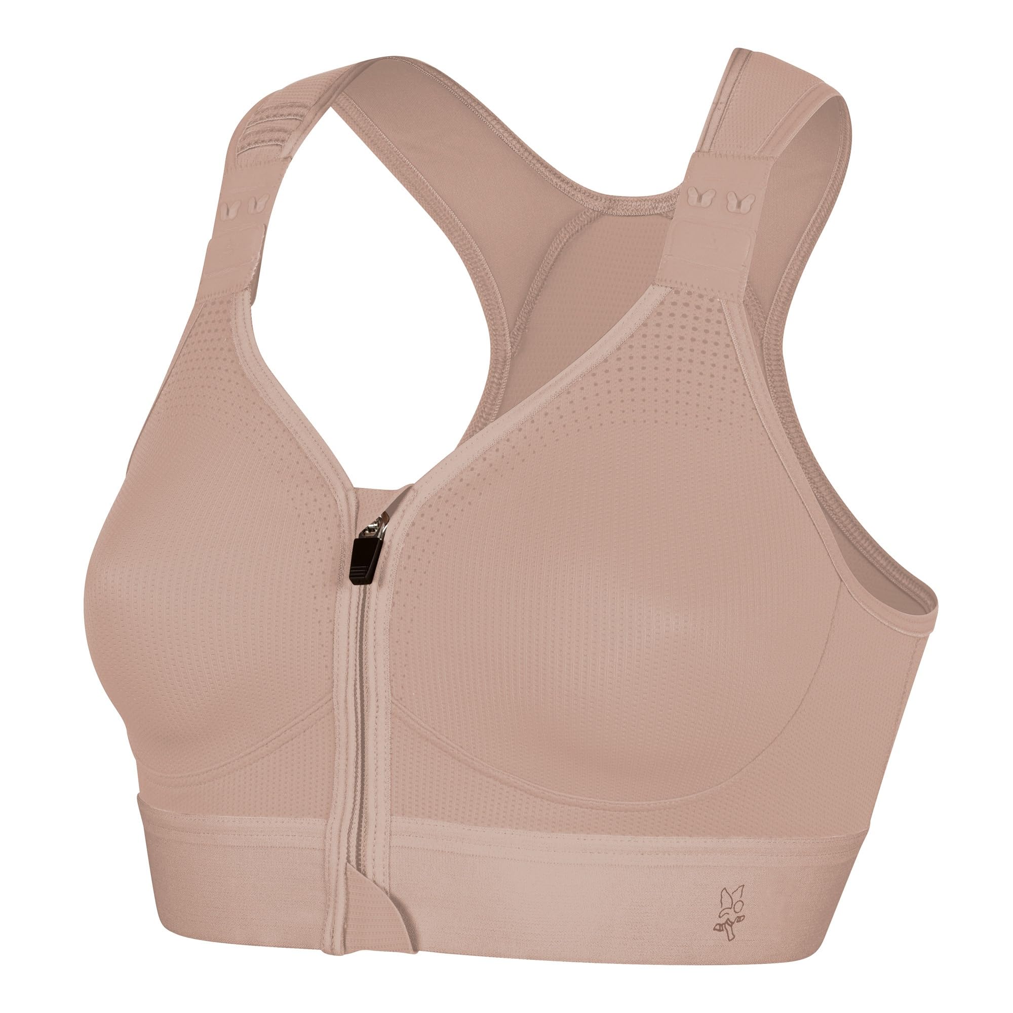 THUASNE - Reggiseno Sportivo con Cerniera Eaz’ip Evolution - Sostegno Forte/Estremo - Progettato per Sport ad Alto Impatto - Cerniera Anteriore - Spalline Imbottite e Regolabili