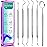 CATACC PRO Dental Tools, Dental Pick for Teeth Cleaning, Stainless Steel Hygiene Kit with Tooth Scraper Plaque Tartar Remover - with Case