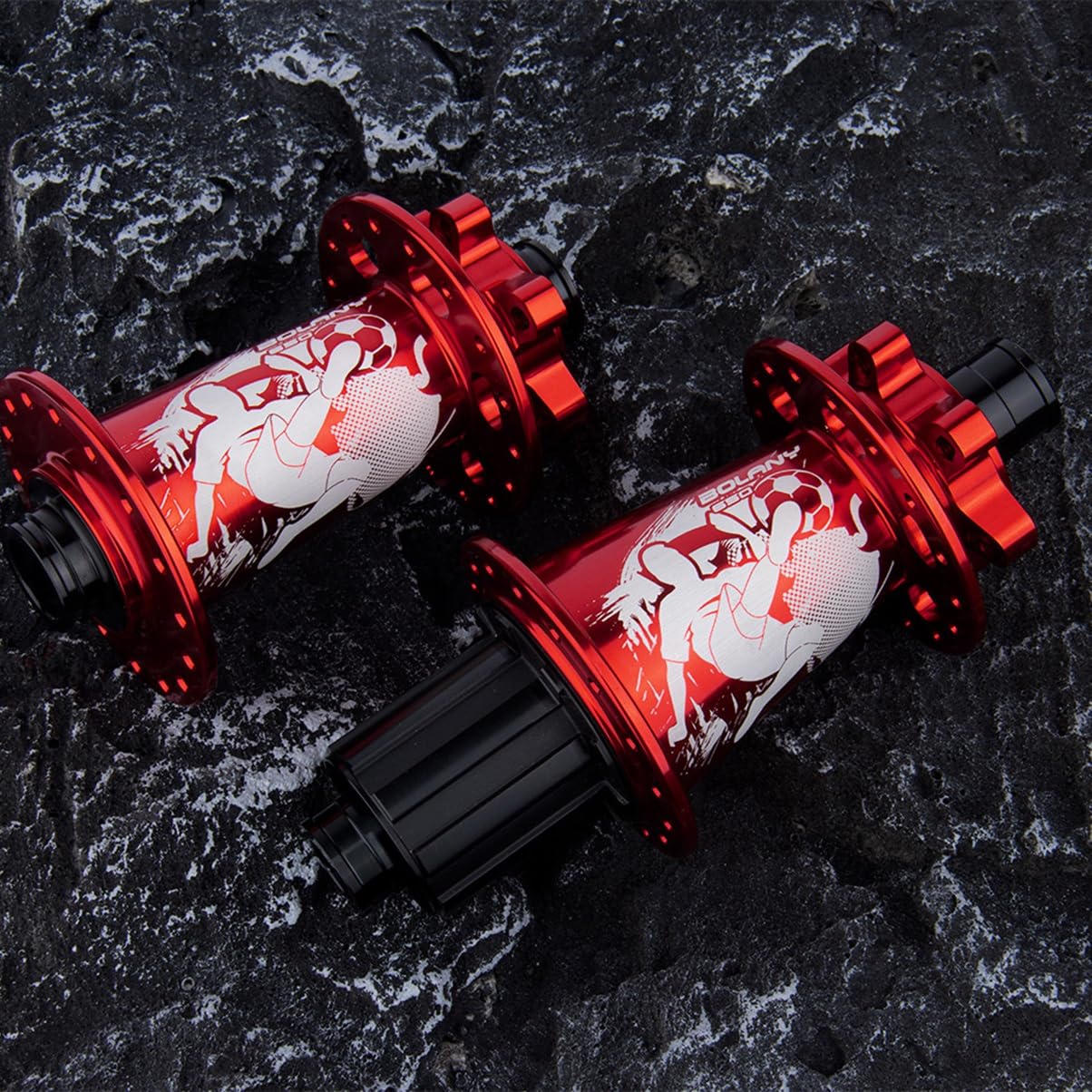 Mozzo Boost MTB con Perno Passante 32 Fori 120 Clic 6 Artigli Mozzo MTB in Lega di Alluminio 8-12 velocità Mozzi per Freni A Disco per Mountain Bike(Schwarz)