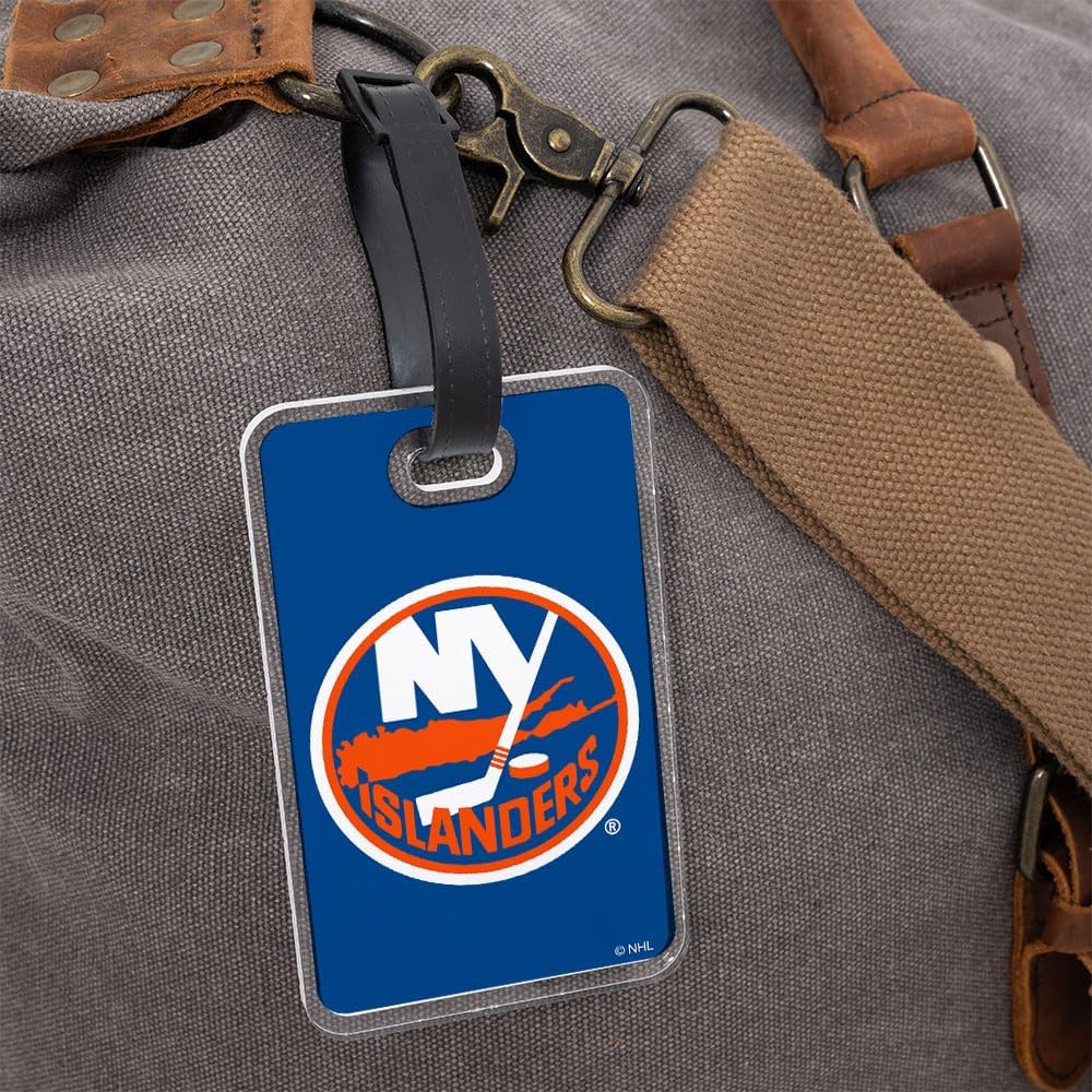 Desert Cactus New York Islanders Luggage Tag – Official NHL National Hockey League Travel ID Label for Suitcases, Bags, and Carry-Ons (Acrylic Luggage Tag A)