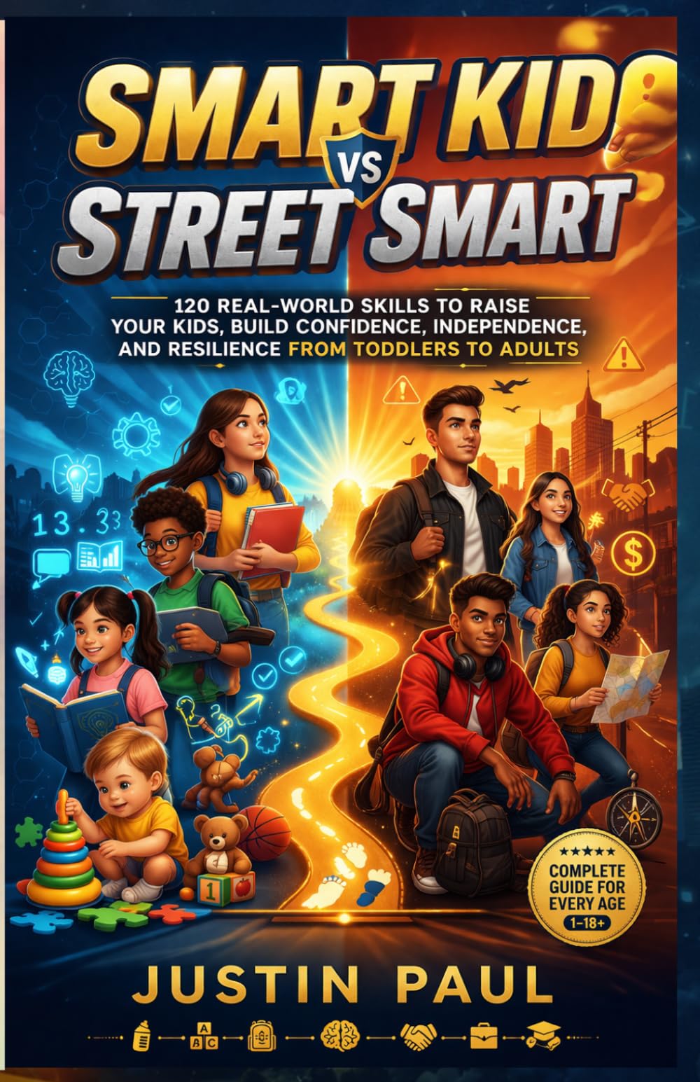 Smart Kids vs Street Smart: 120 Real-World Skills to Raise Your Kids, Build Confidence, Independence, and Resilience from Toddlers to Adults