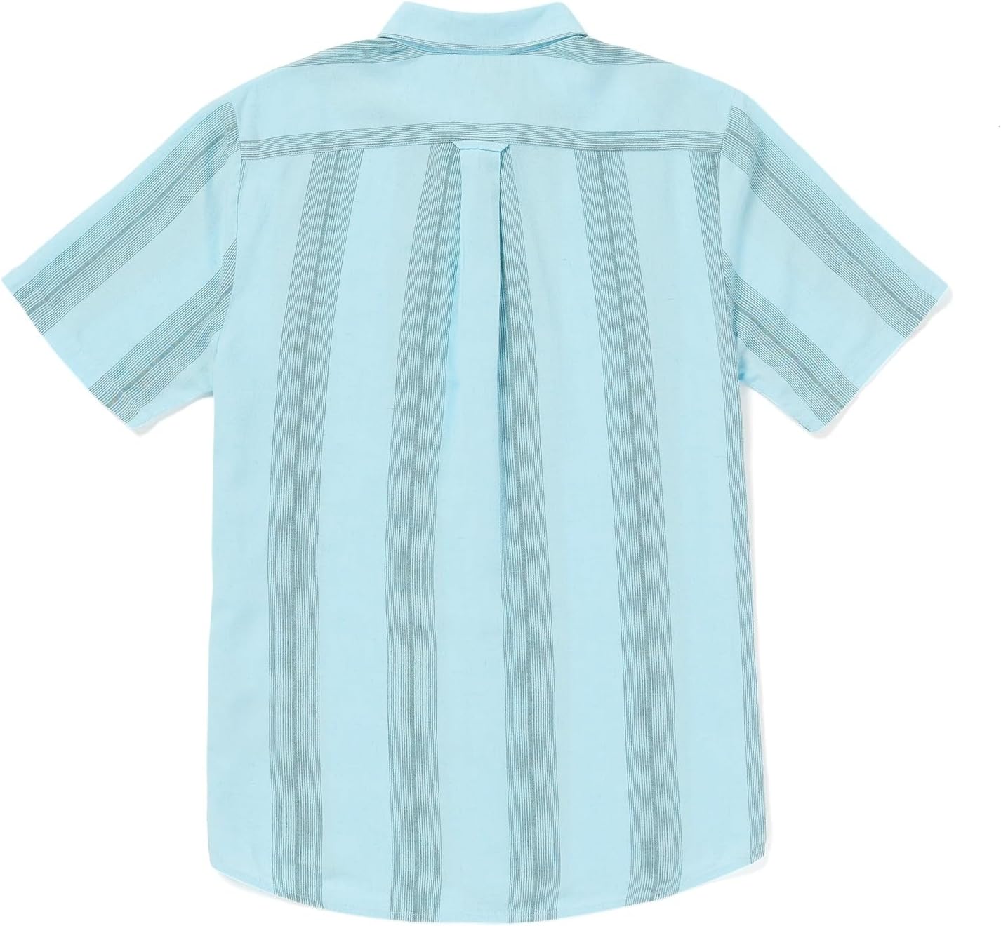 Volcom Men's Flaxstone Short Sleeve Button Down Shirt Crystal Blue - Image 2