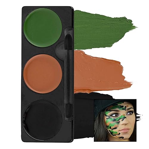 Miniatura 1 de Mehron Paleta de maquillaje de personajes tricolores  Halloween, efectos especiales y paleta de maquillaje en crema de teatro  Maquillaje de pintura