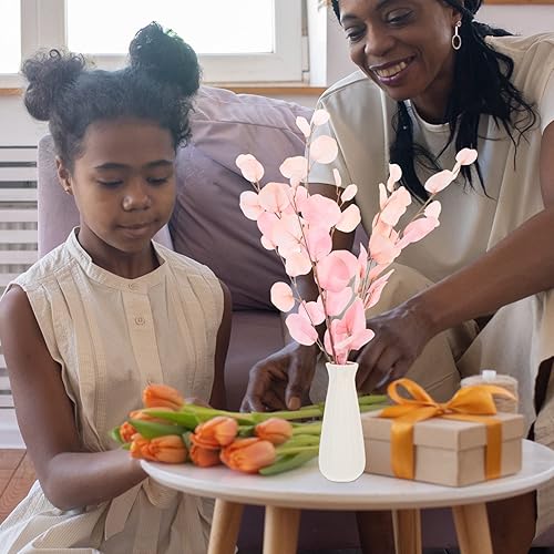 Miniatura 8 de GANAZONO Plantas artificiales, 2 tallos de eucalipto artificiales, hojas de eucalipto de otoño, palillos de plantas de eucalipto, ramas de