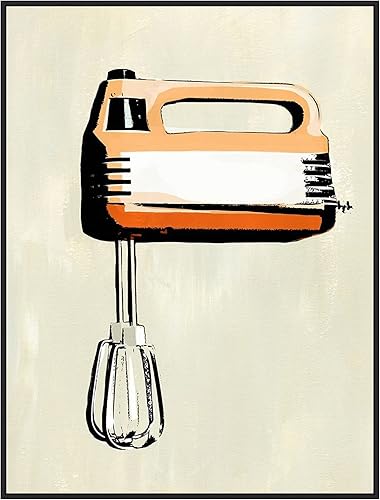 Miniatura 19 de Amanti Art Lienzo enmarcado para pared, 24 x 18 pulgadas, aparato de cocina retro III por Annie Warren, lienzo enmarcado para pared, obras de arte