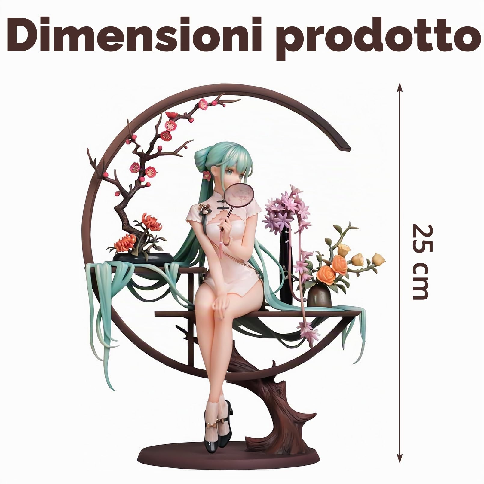 Hatsune Miku Action Figure, 25cm | Statuetta, Decorazioni da Tavolo, Collezione per Fan