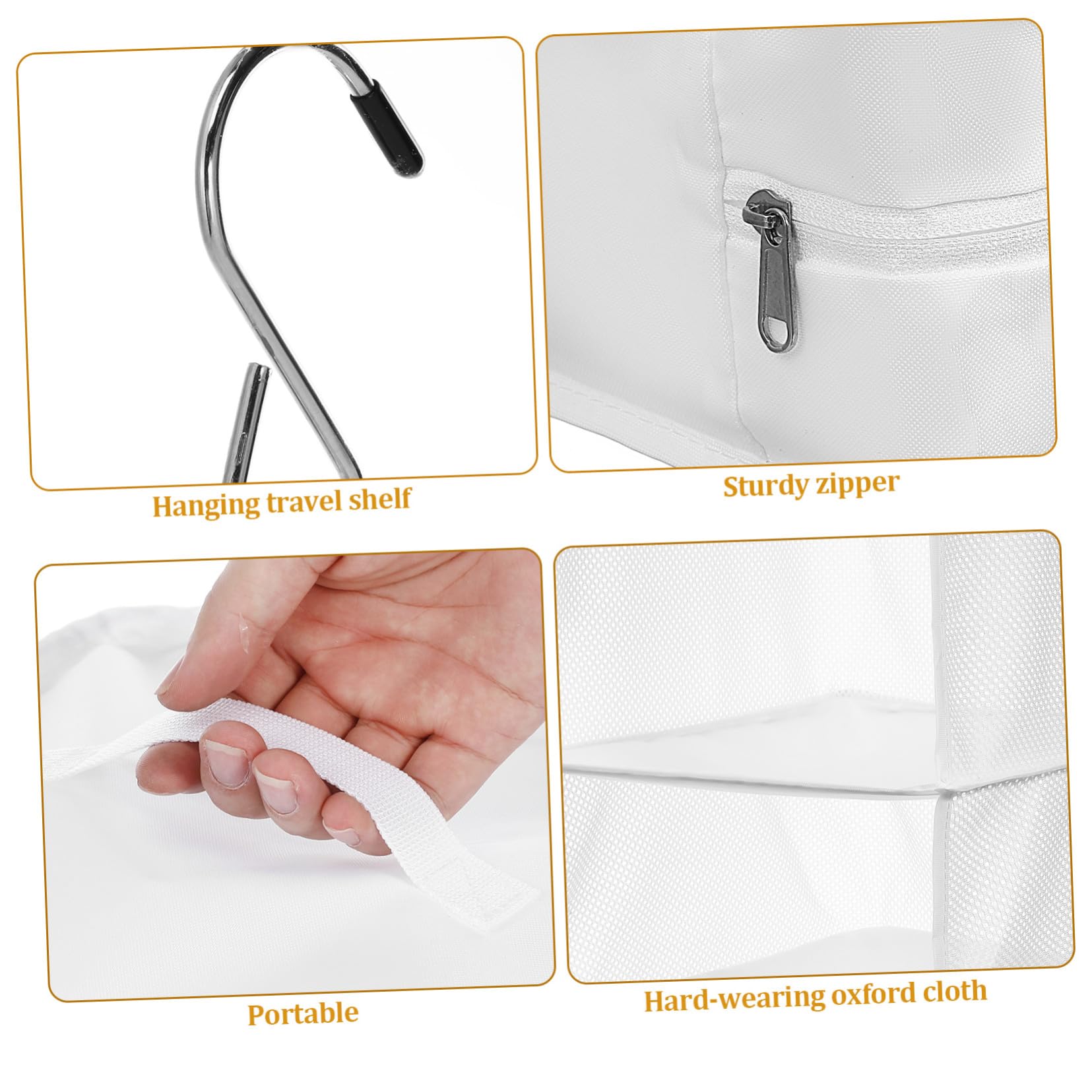 Mipcase Organizador Colgante De Ropa De Viaje 3 Capas Bolsa Pequeña Tela Oxford Resistente Ahorro De Espacio para Armario Maletas Doméstico y Viaje