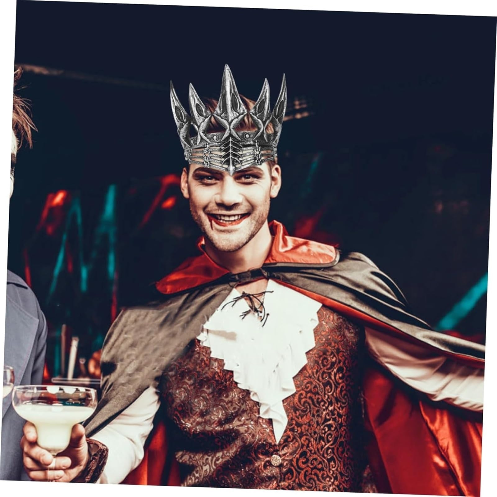 Srebrna korona w stylu vintage, gotycka, cosplay – lekkie, stabilne nakrycie głowy na imprezę dla kobiet i na scenę