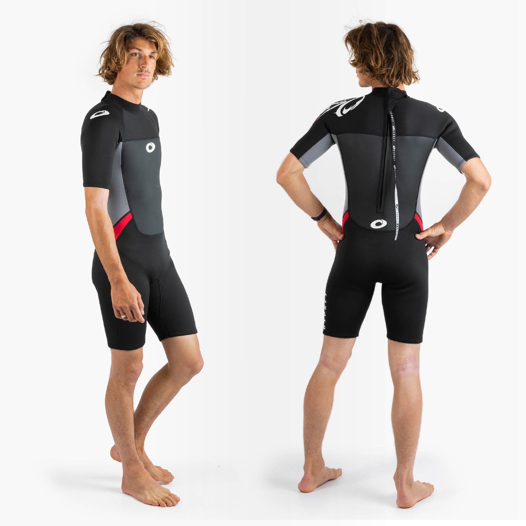 Osprey Origin Mens 3/2mm Shorty Summer Wetsuit - Surf, Kayak, Bodyboard