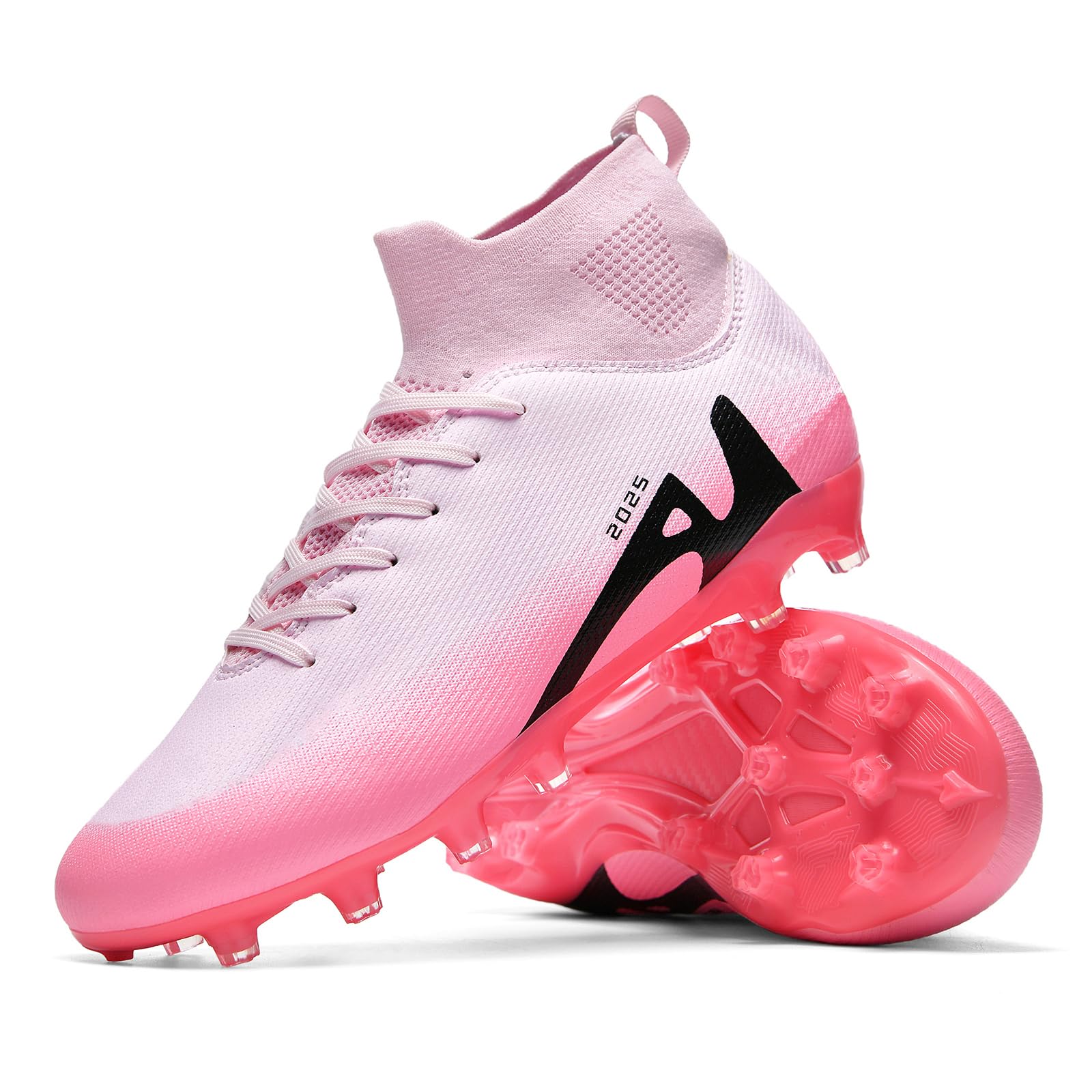 Soccer Cleats for Mens Womens Indoor Soccer Shoes Unisex Baseball Turf Shoes Youth Rugby Shoes Adult AG FG TF Football Boots Wide Training Sneaker