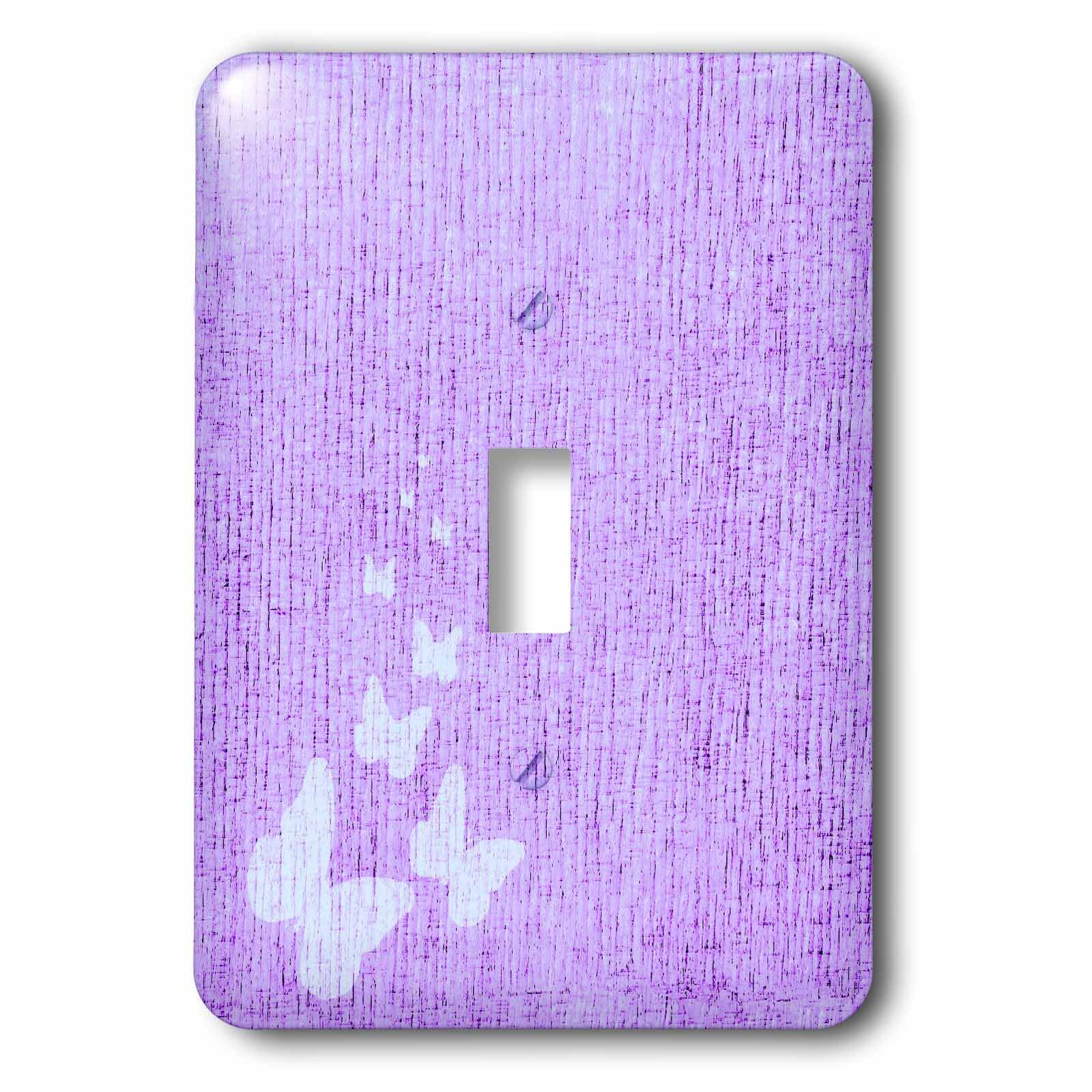Interrupteur papillon lilas multicolore imprimé 3dRose LSP 30772 1 décoration nature