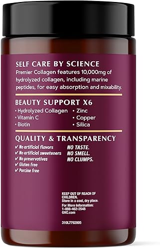 Miniatura 3 de GNC Colágeno en polvo Premier - Sin sabor Formulado con 6 ingredientes esenciales de apoyo de belleza 28 porciones