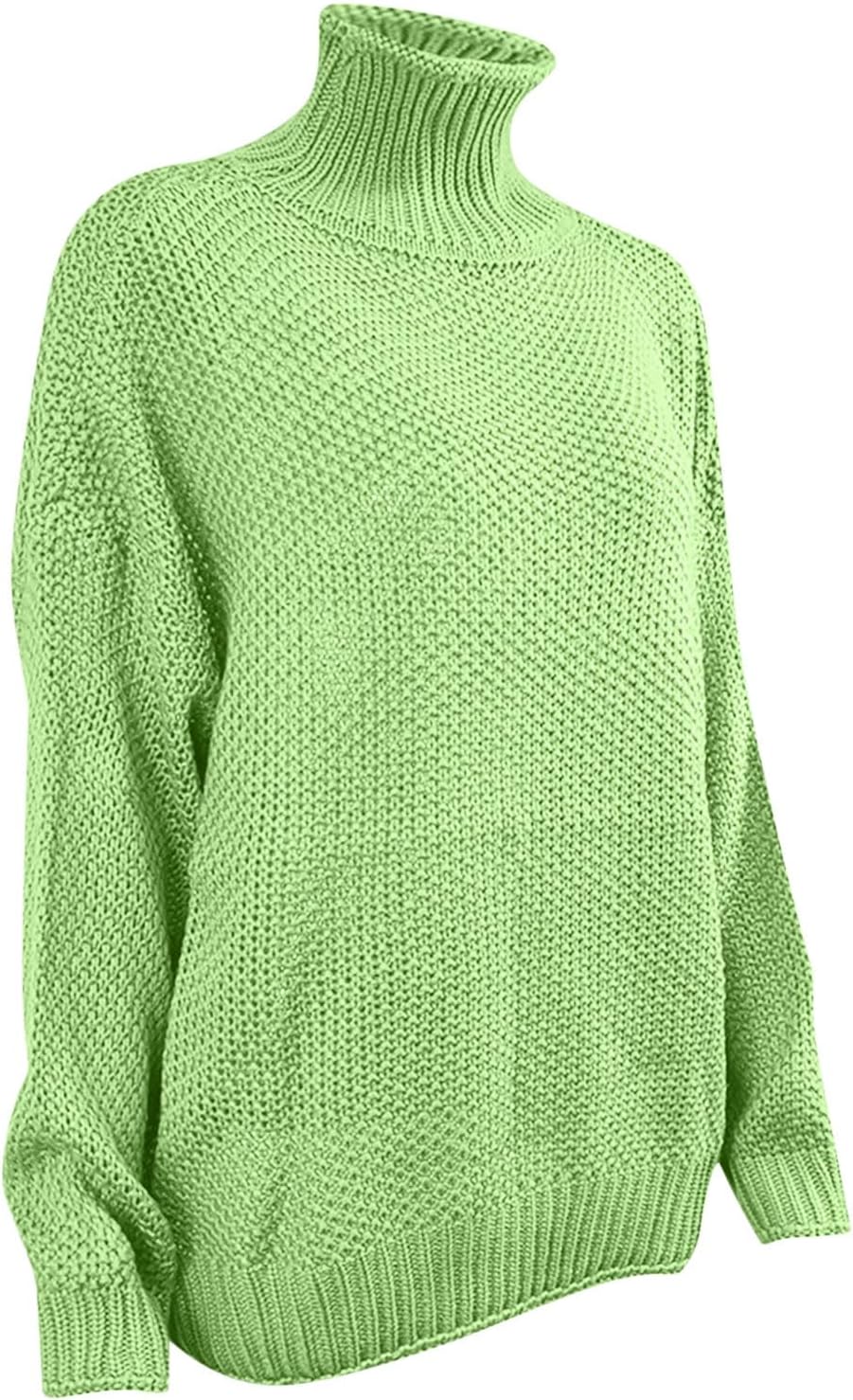 FZYLQY Casual Turtleneck Sweaters for Women 2026 Fall Winter Chunky Long Sleeve Knit Oversized Pullover Sweaters