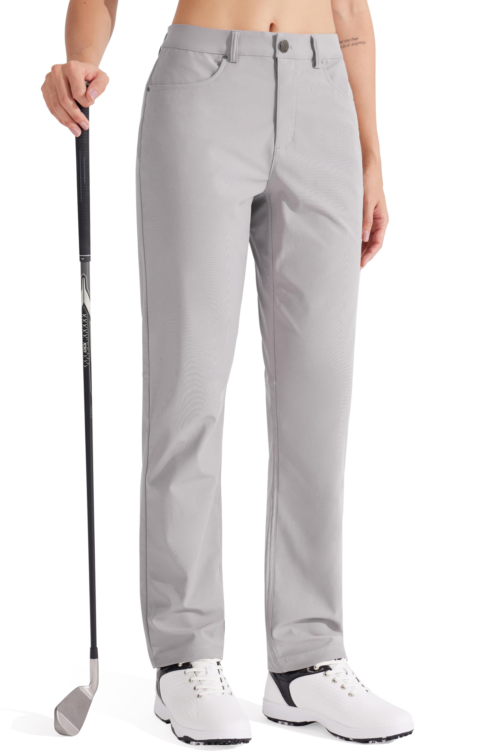 Libin Womens Dress Pants 29 31 Stretch Straight Leg Work Slacks Office Business Casual Golf Pants for Travel