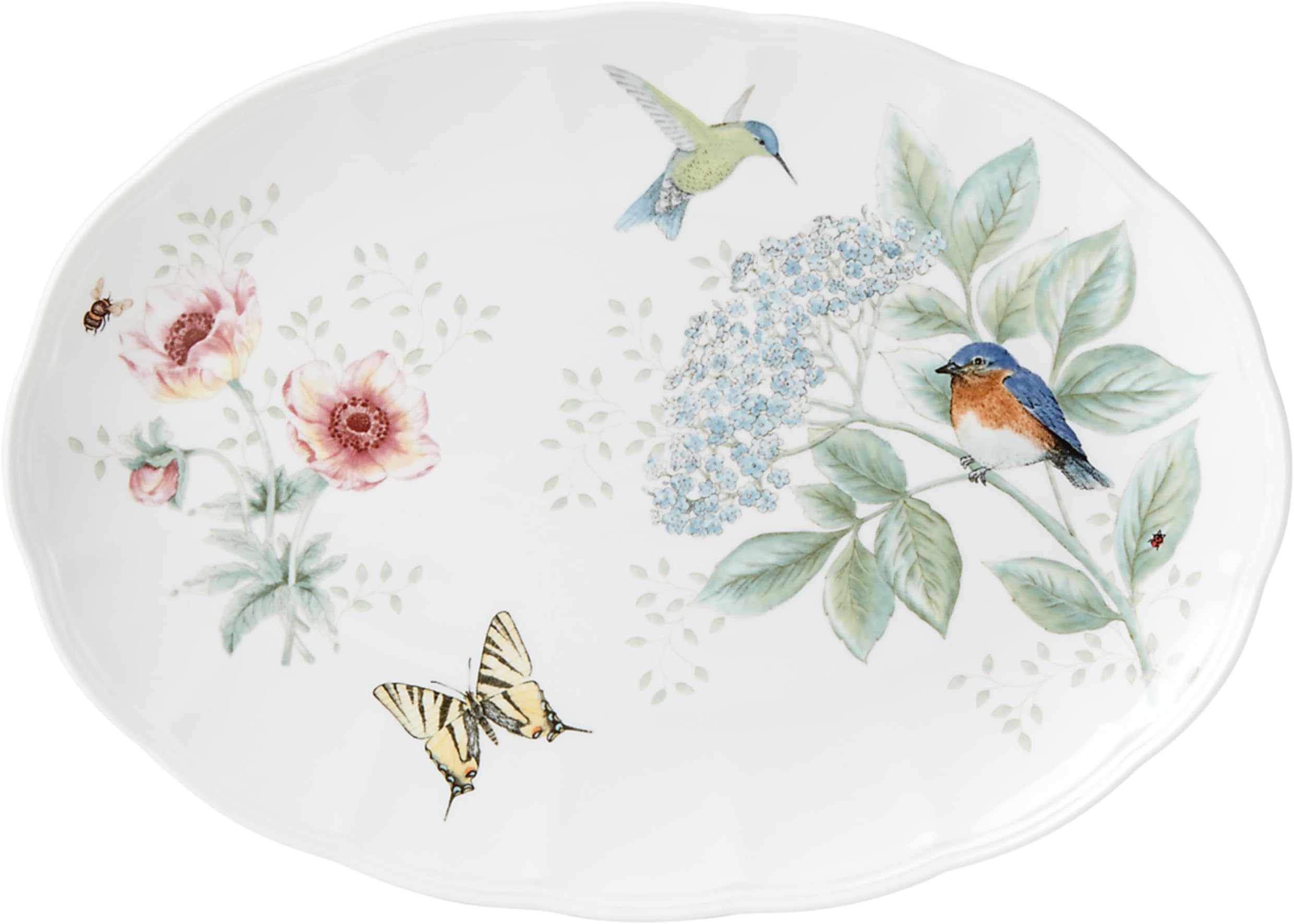 Lenox 882266 Butterfly Meadow Flutter Eastern Bluebird Platter