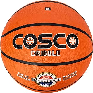Cosco Dribble Rubber /Nylon Basketball , Size 6 (Orange)
