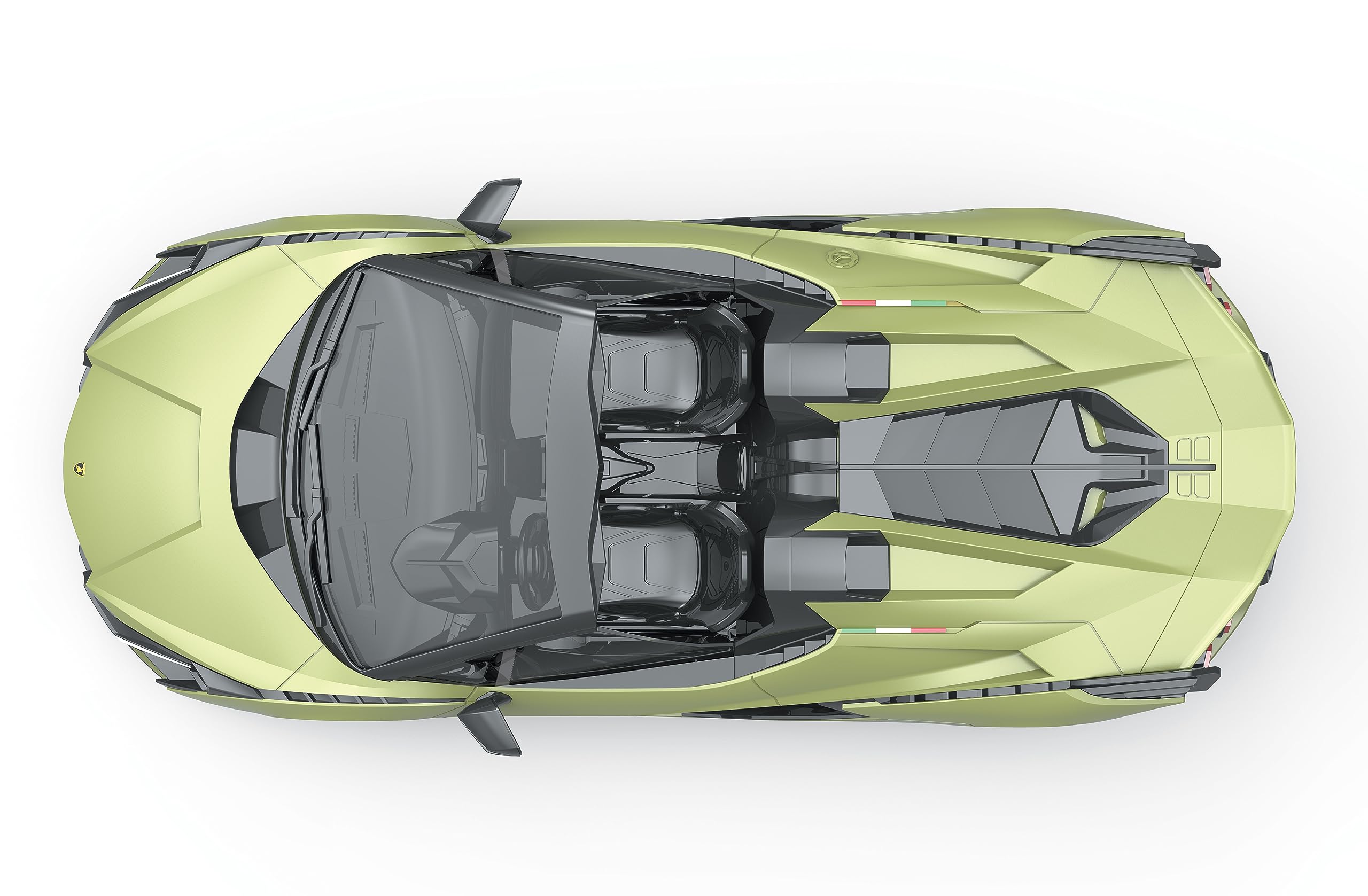 RE-EL TOYS - Lamborghini Siàn Roadster verde - Rc a controllo completo 2.4GHz Scala 1:12 (42cm) - Batteria ricaricabile al litio inclusa - 2377